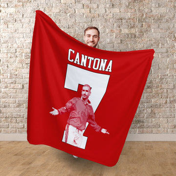 Manchester Red Cantona 7 - Fleece 150cm X 150cm