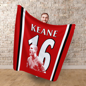 Manchester Red Keane 16 - Fleece 150cm X 150cm