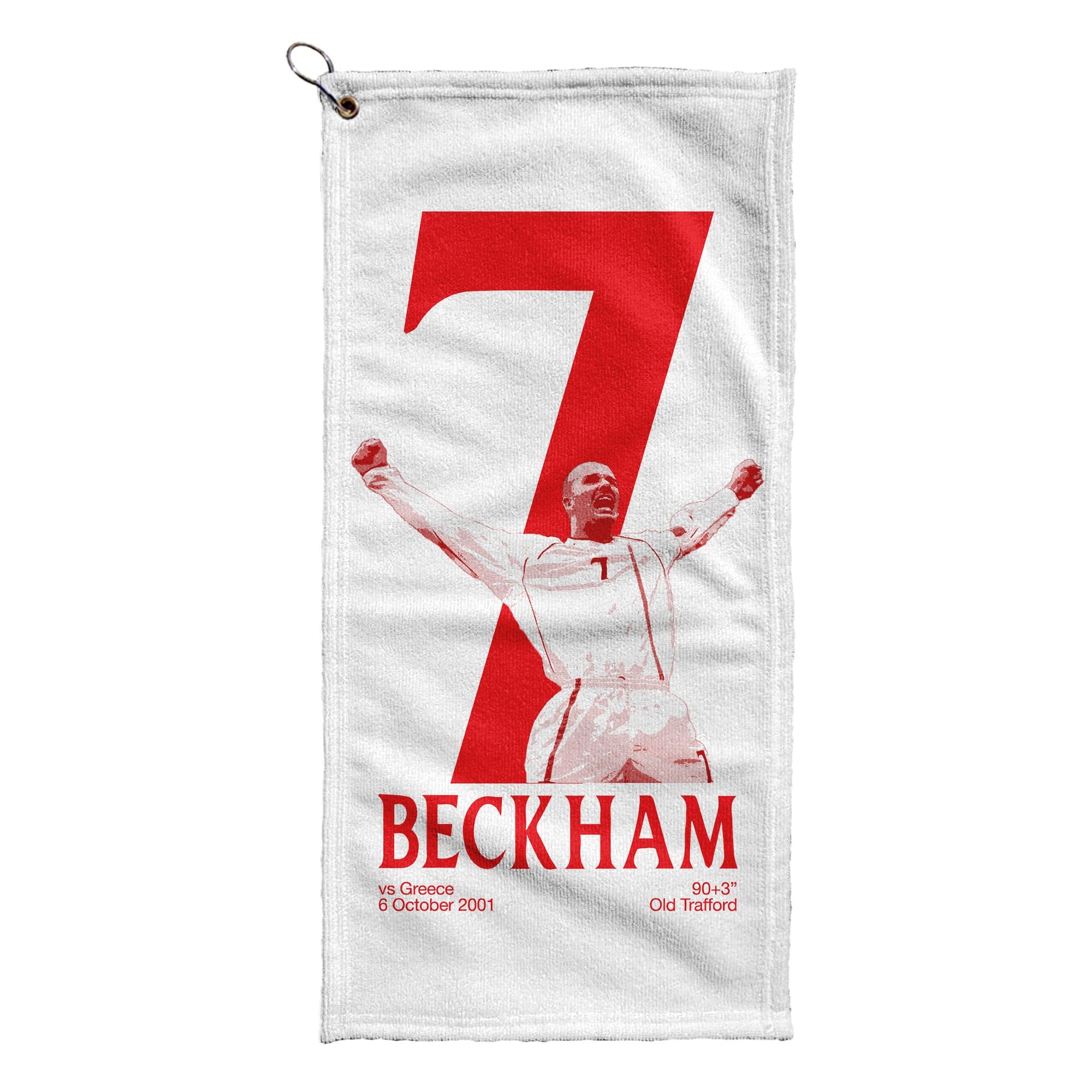 England Beckham 7 - Football Legends - Golf Towel