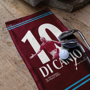 Bubbles United Di Canio 10 - Football Legends - Golf Towel