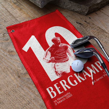 The Gooners Bergkamp 10 - Football Legends - Golf Towel