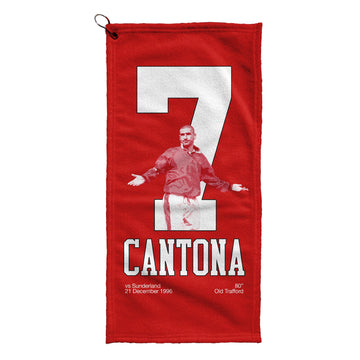 Manchester Red Cantona 7 - Football Legends - Golf Towel