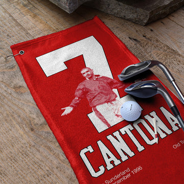 Manchester Red Cantona 7 - Football Legends - Golf Towel