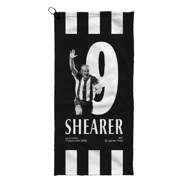 Newcastle Shearer 9 - Football Legends - Golf Towel