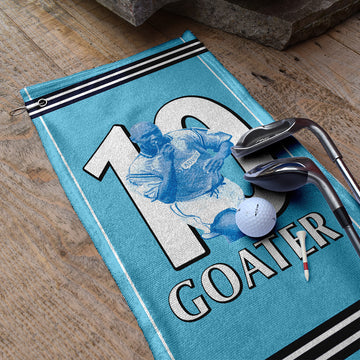 Manchester Blue Goater 10 - Football Legends - Golf Towel