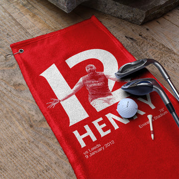 The Gooners Henry 12 - Football Legends - Golf Towel