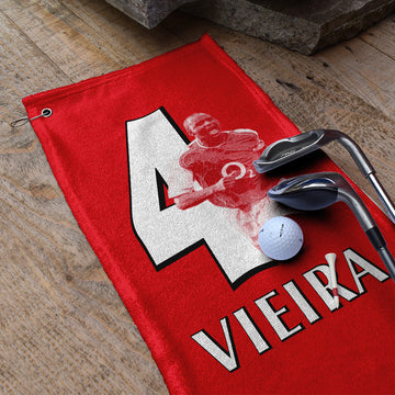 The Gooners Vieria 4 - Football Legends - Golf Towel