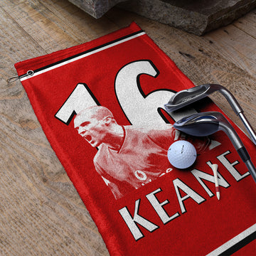 Manchester Red Keane 16 - Football Legends - Golf Towel