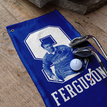 Merseyside Blues Ferguson 9 - Football Legends - Golf Towel