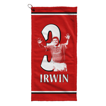 Manchester Red Irwin 3 - Football Legends - Golf Towel