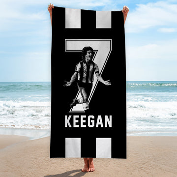 Newcastle Keegan 7 - Football Legends - Beach Towel - 150cm x 75cm
