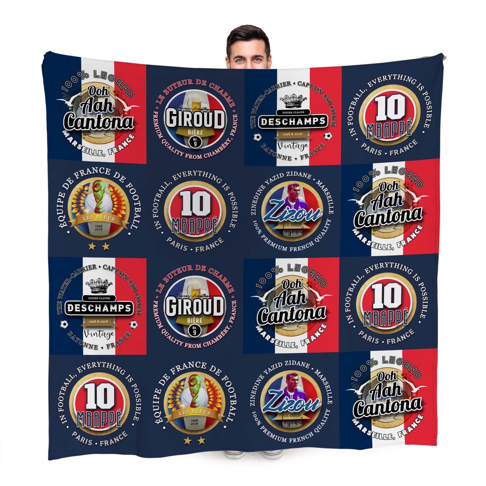 France - Legend Collection - Fleece Blanket 150cm X 150cm