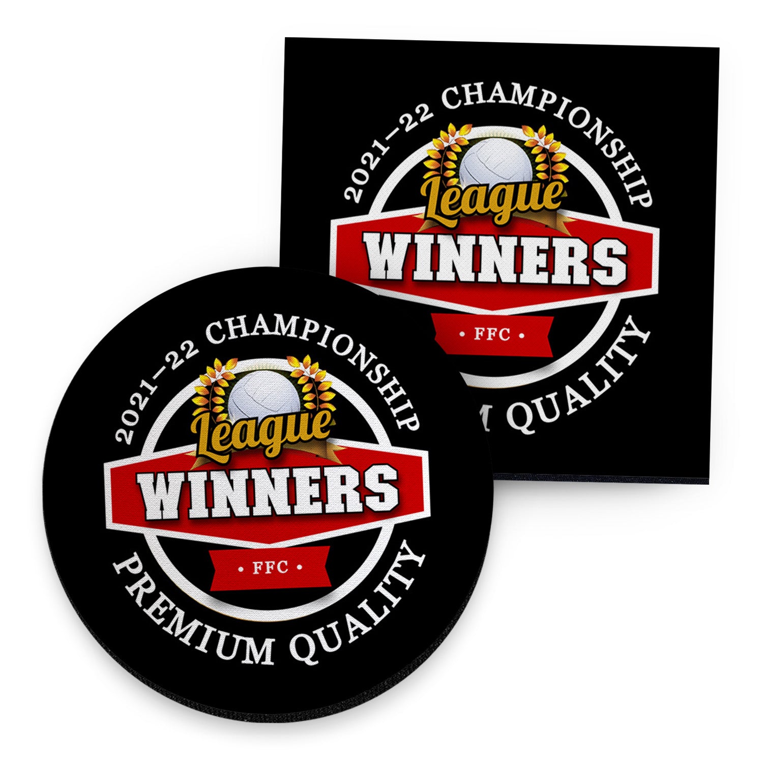 Fulham  Championship - Football Coaster - Square Or Circle