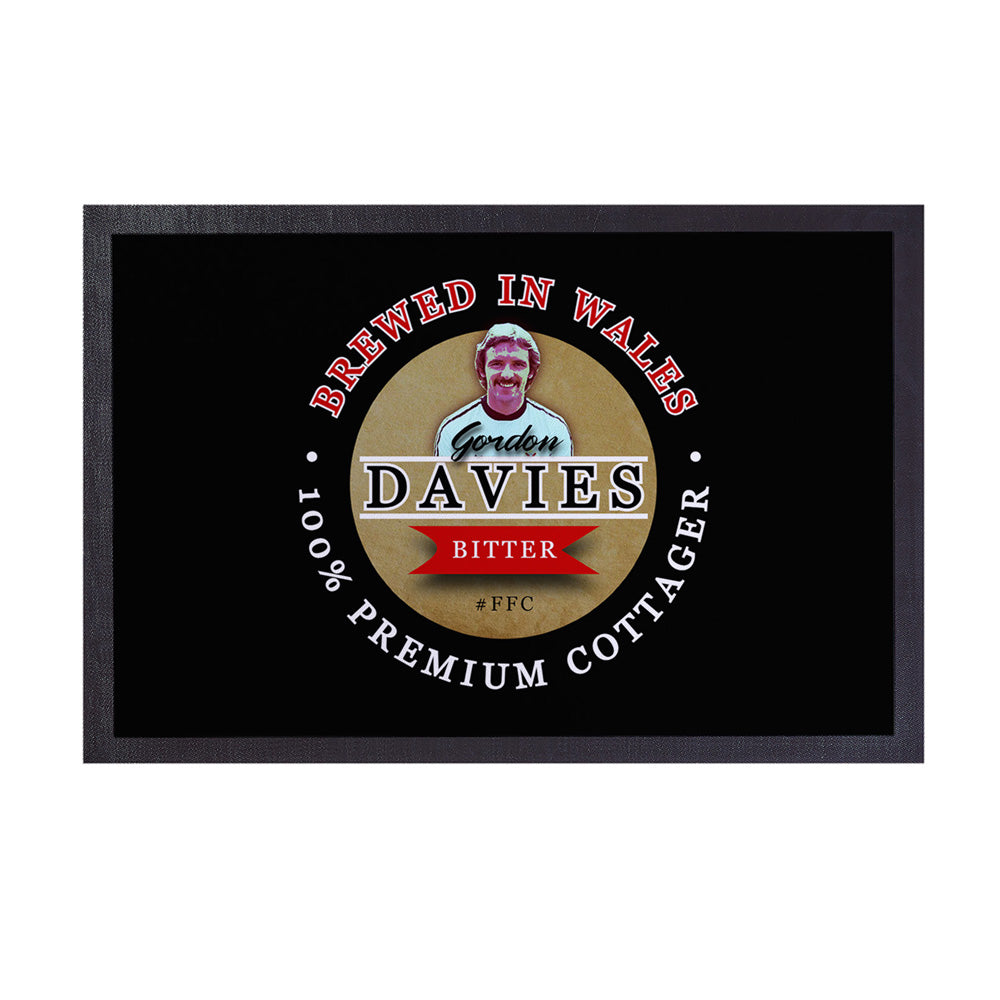 Fulham  Gordon Davies  - Football Legends - Door Mat -60cm X 40cm