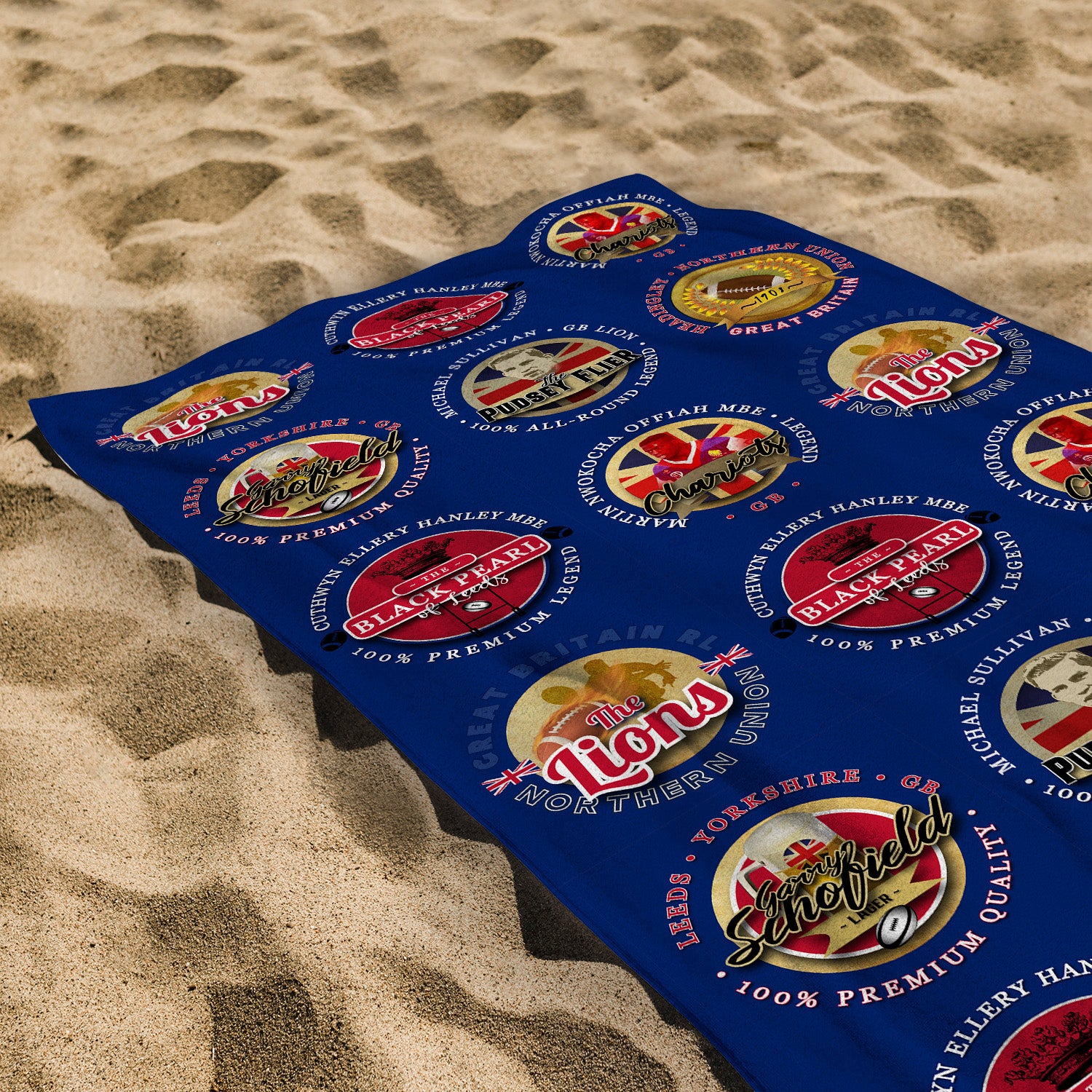 Great Britain Rugby League - Legend Collection - Beach Towel