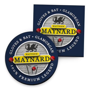 Glamorgan Maynard - Cricket Coaster - Circle or Square