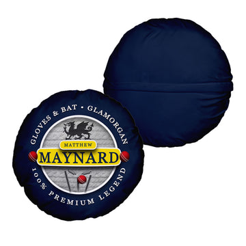 Glamorgan Cricket Maynard  - Legend Collection - Circle Cushion 14