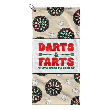 Darts & Farts - Funny Darts Golf Towel