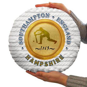 Hampshire Cricket 1860  - Legend Collection - Circle Cushion 14