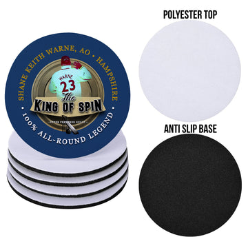 Hampshire Warne - Cricket Coaster - Circle or Square