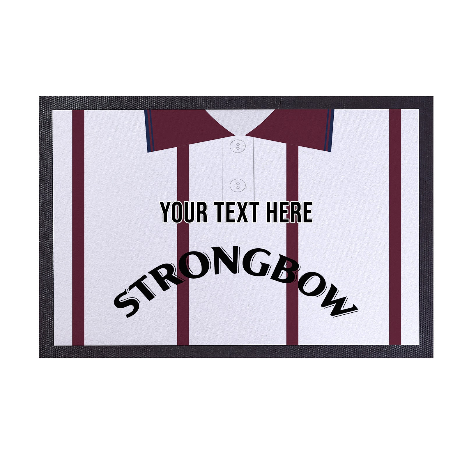 Heart of Midlothian 1994 Away Shirt - Personalised Retro Door Mat - 60cm x 40cm