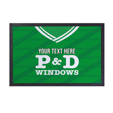 Hibernian 1988 Home Shirt - Personalised Retro Door Mat - 60cm x 40cm