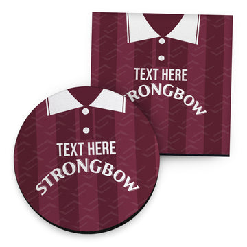 The Jam Tarts 1997 Home Shirt - Personalised Drink Coaster - Square Or Circle