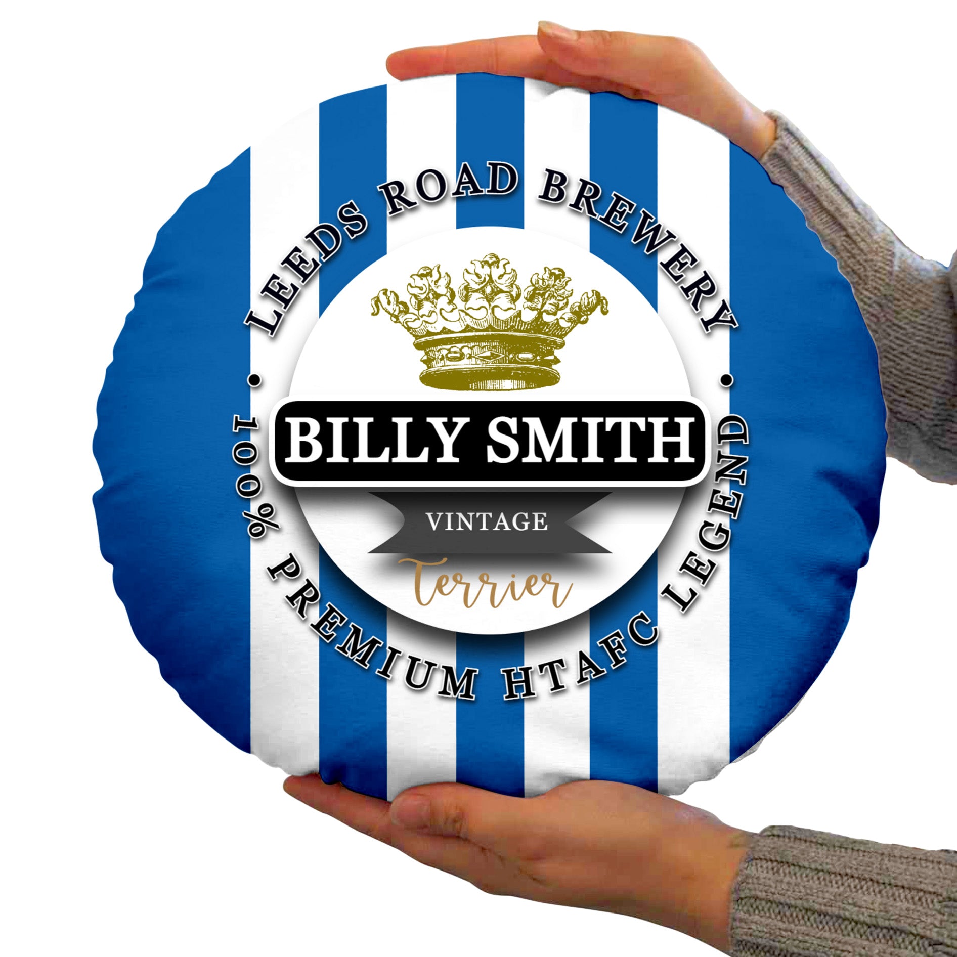 Huddersfield Billy Smith - Football Legends - Circle Cushion 14"