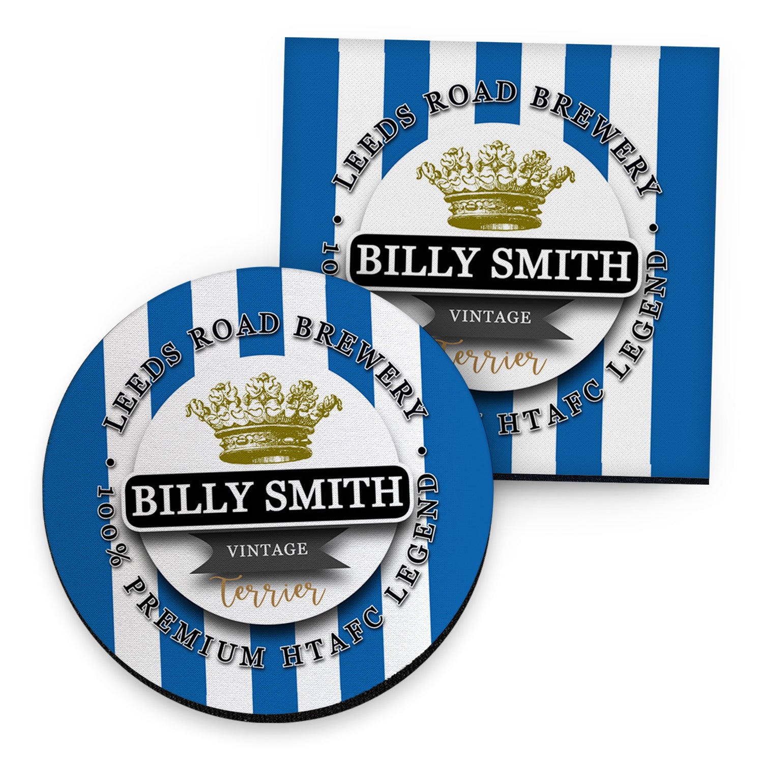 Huddersfield Billy Smith - Football Coaster - Square Or Circle