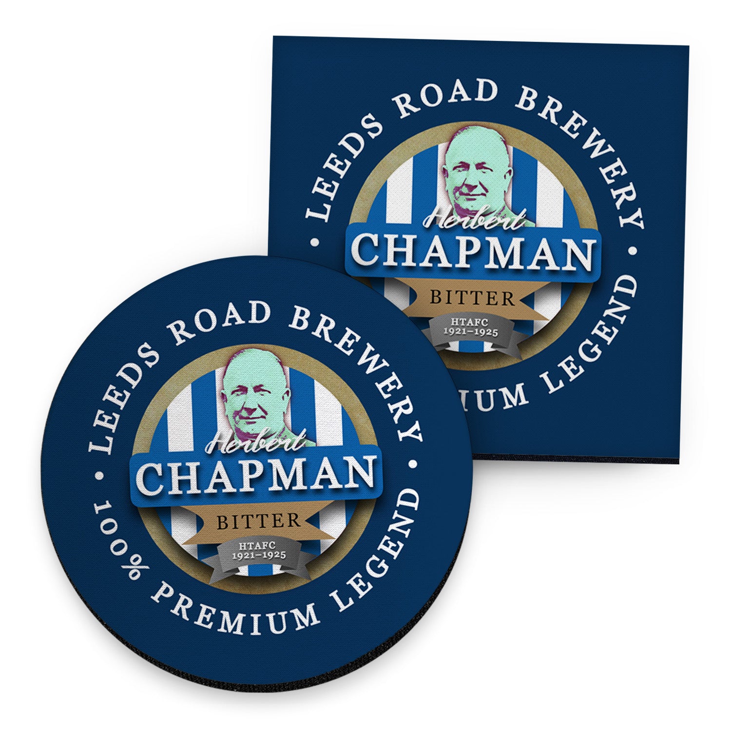 Huddersfield Chapman - Football Coaster - Square Or Circle