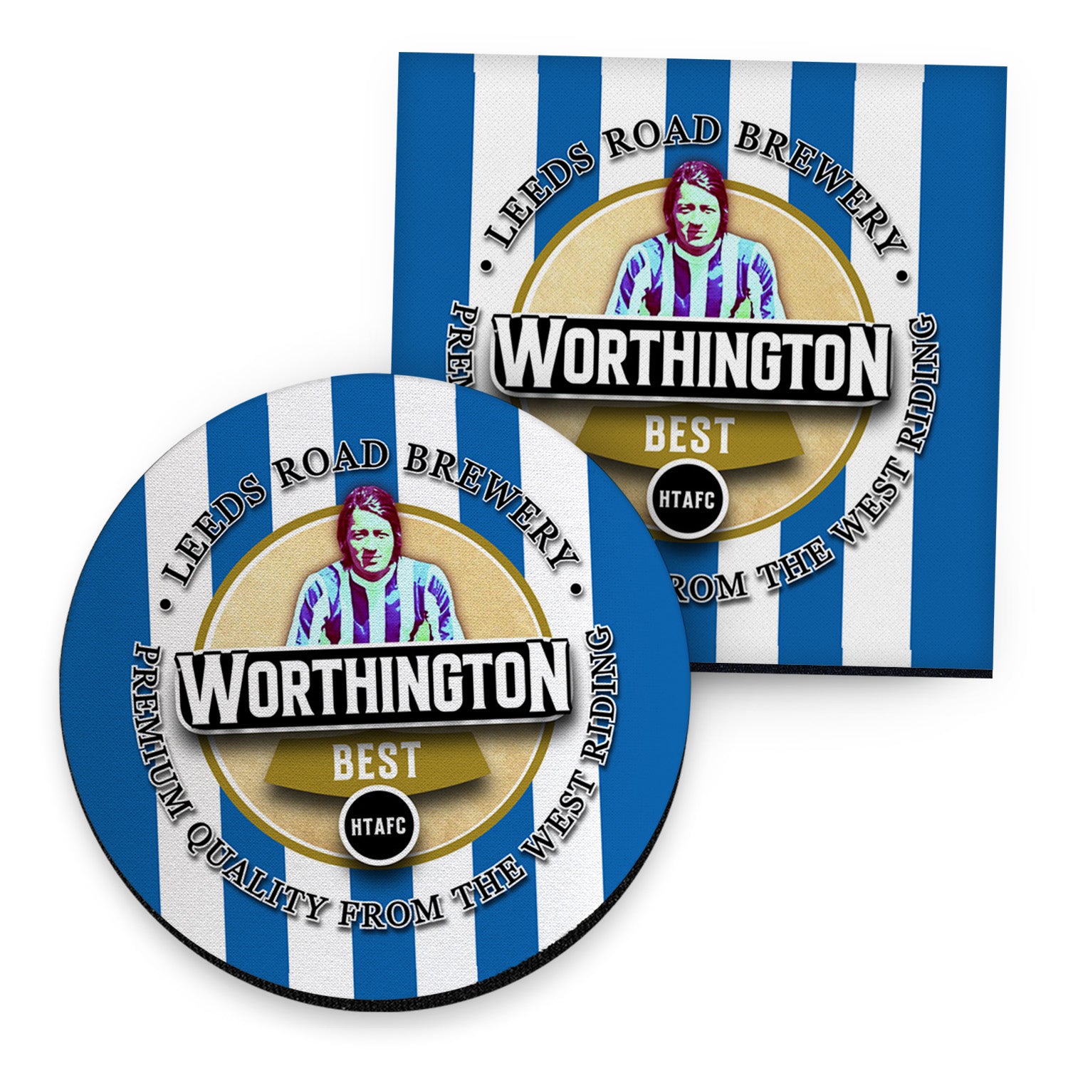 Huddersfield Worthington - Football Coaster - Square Or Circle