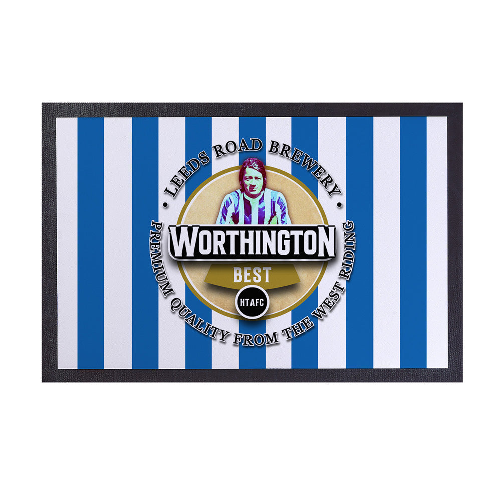 Huddersfield Worthington   - Football Legends - Door Mat -60cm X 40cm