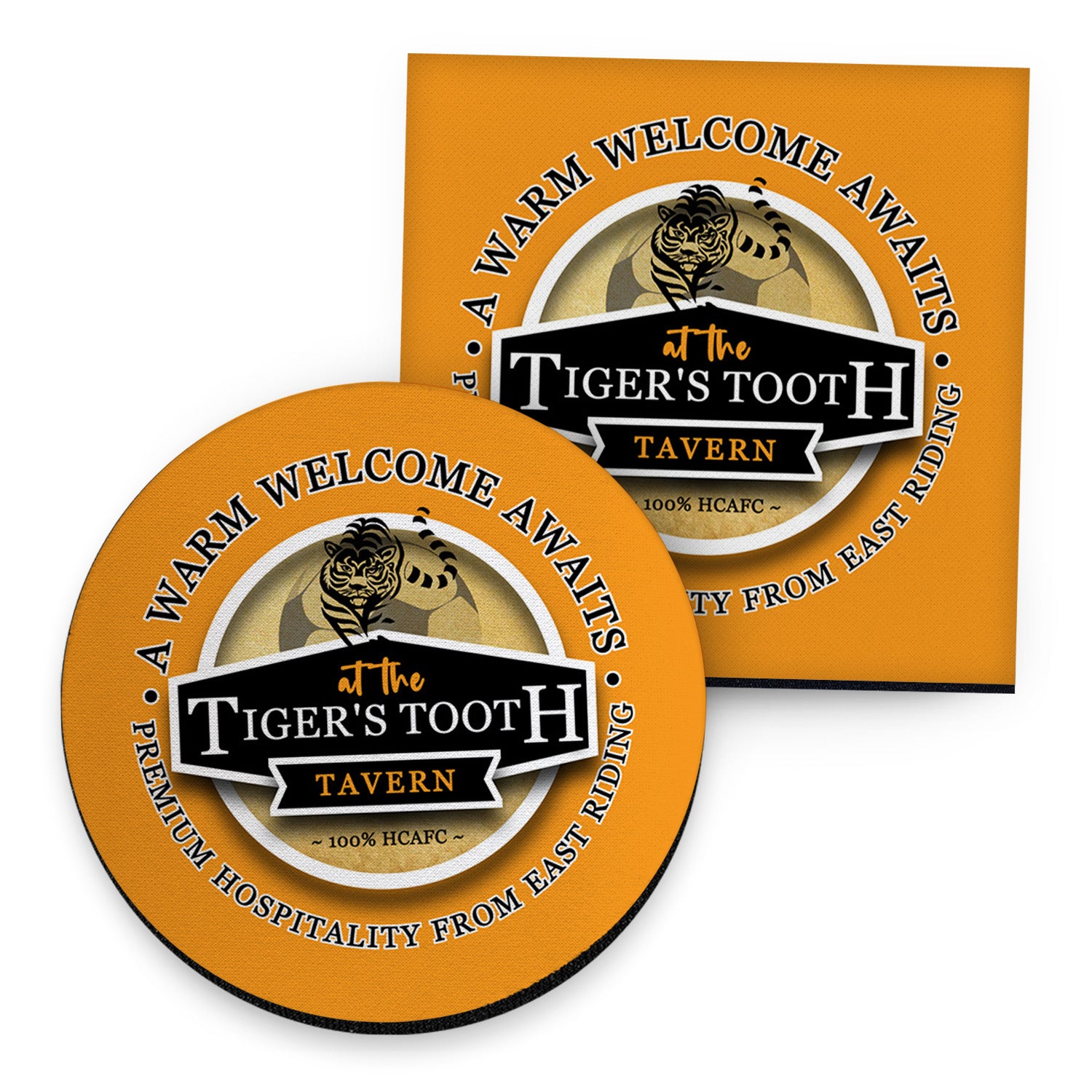 Hull Tigers - Football Coaster - Square Or Circle