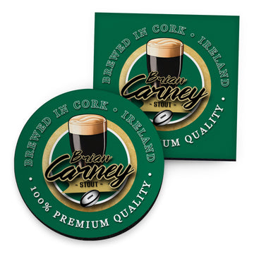 Ireland Rugby League Carney - Coaster - Circle or Square