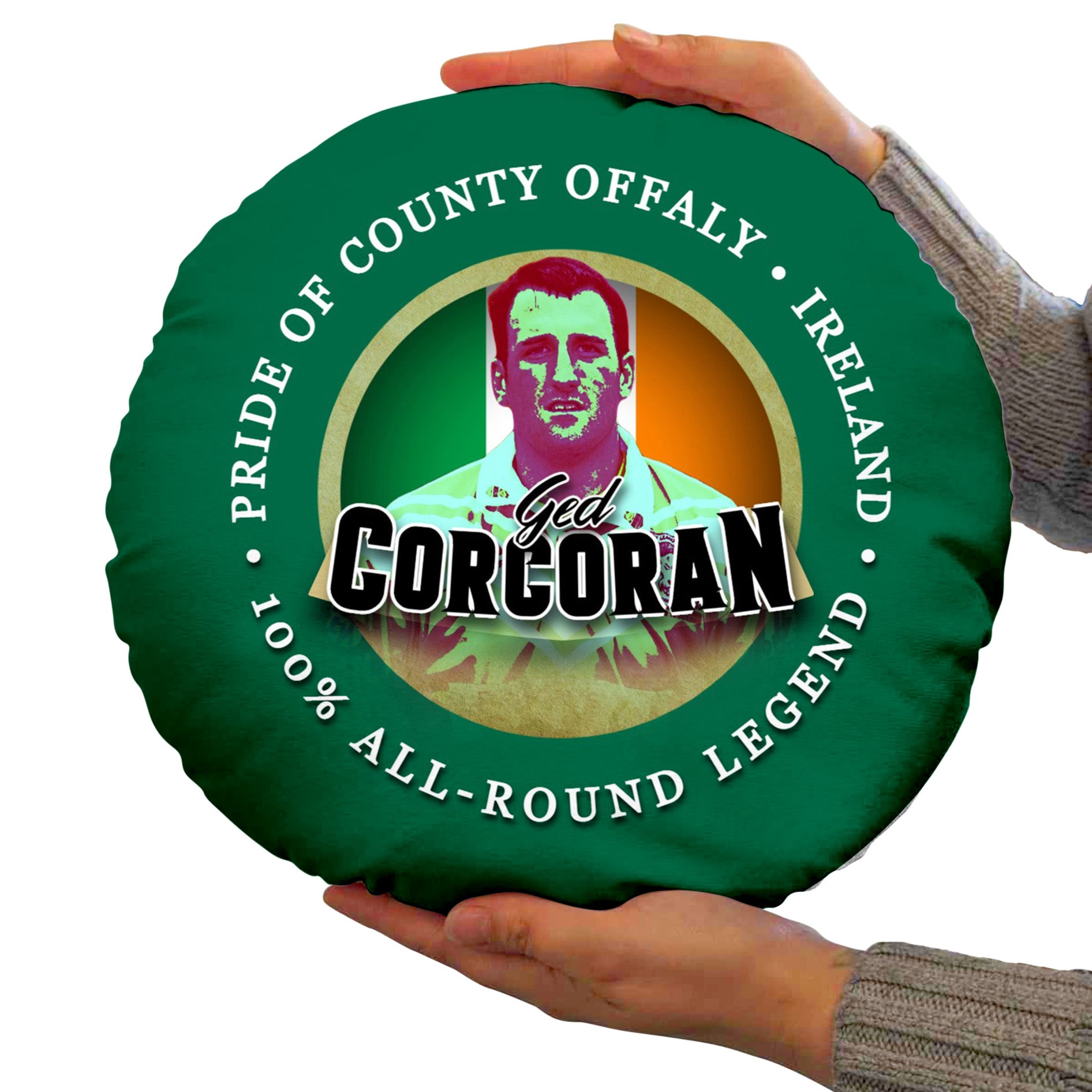 Ireland Rugby League Corcoran  - Legend Collection - Circle Cushion 14"