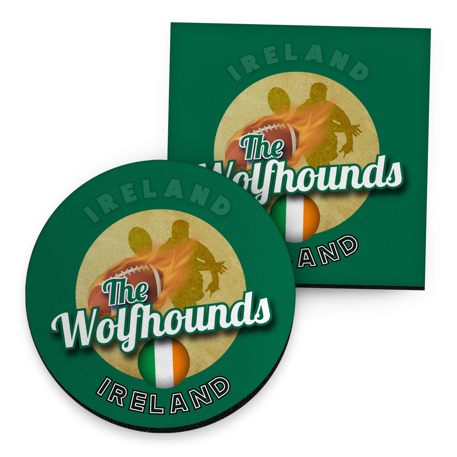 Ireland Rugby League Wolfhounds - Coaster - Circle or Square