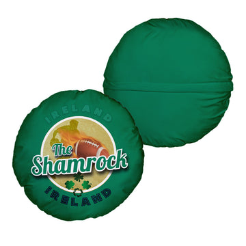 Ireland Rugby Union Shamrock  - Legend Collection - Circle Cushion 14