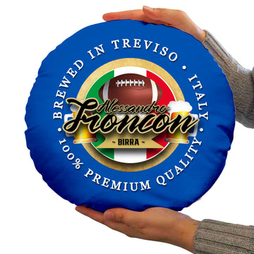 Italy Rugby Union Troncon  - Legend Collection - Circle Cushion 14"