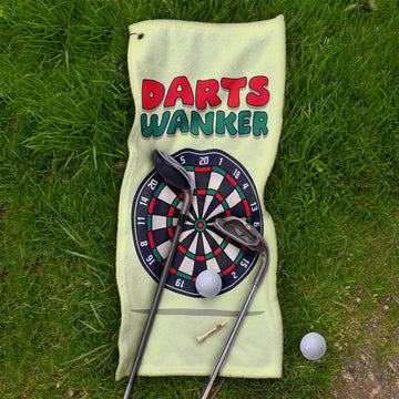 Darts W*nker - Funny Darts Golf Towel