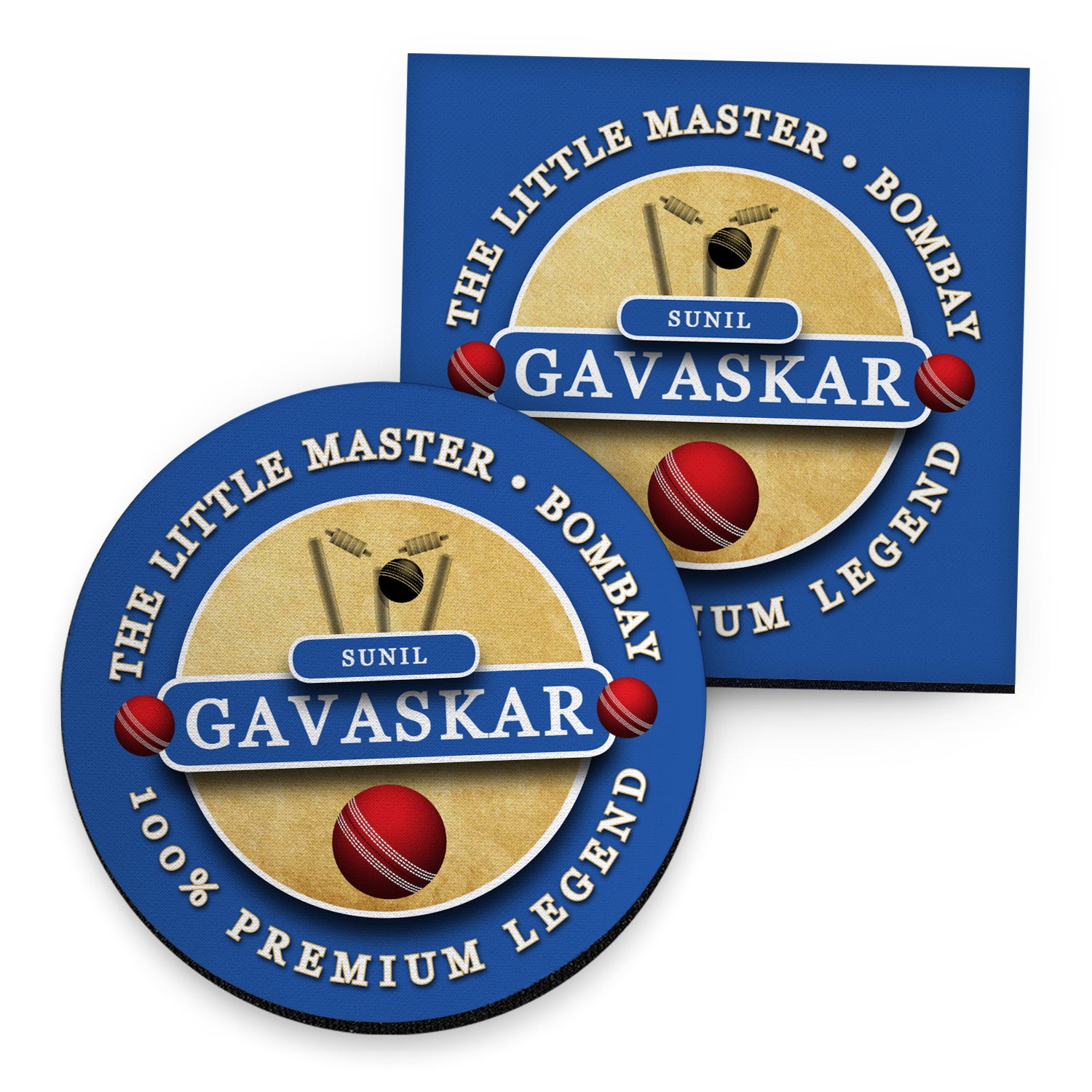 India Gavaskar - Coaster - Circle or Square