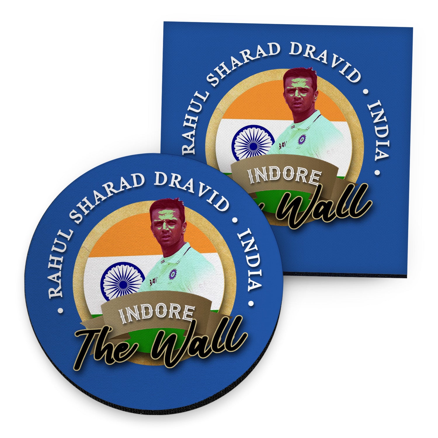 India Rahul Dravid - Coaster - Circle or Square