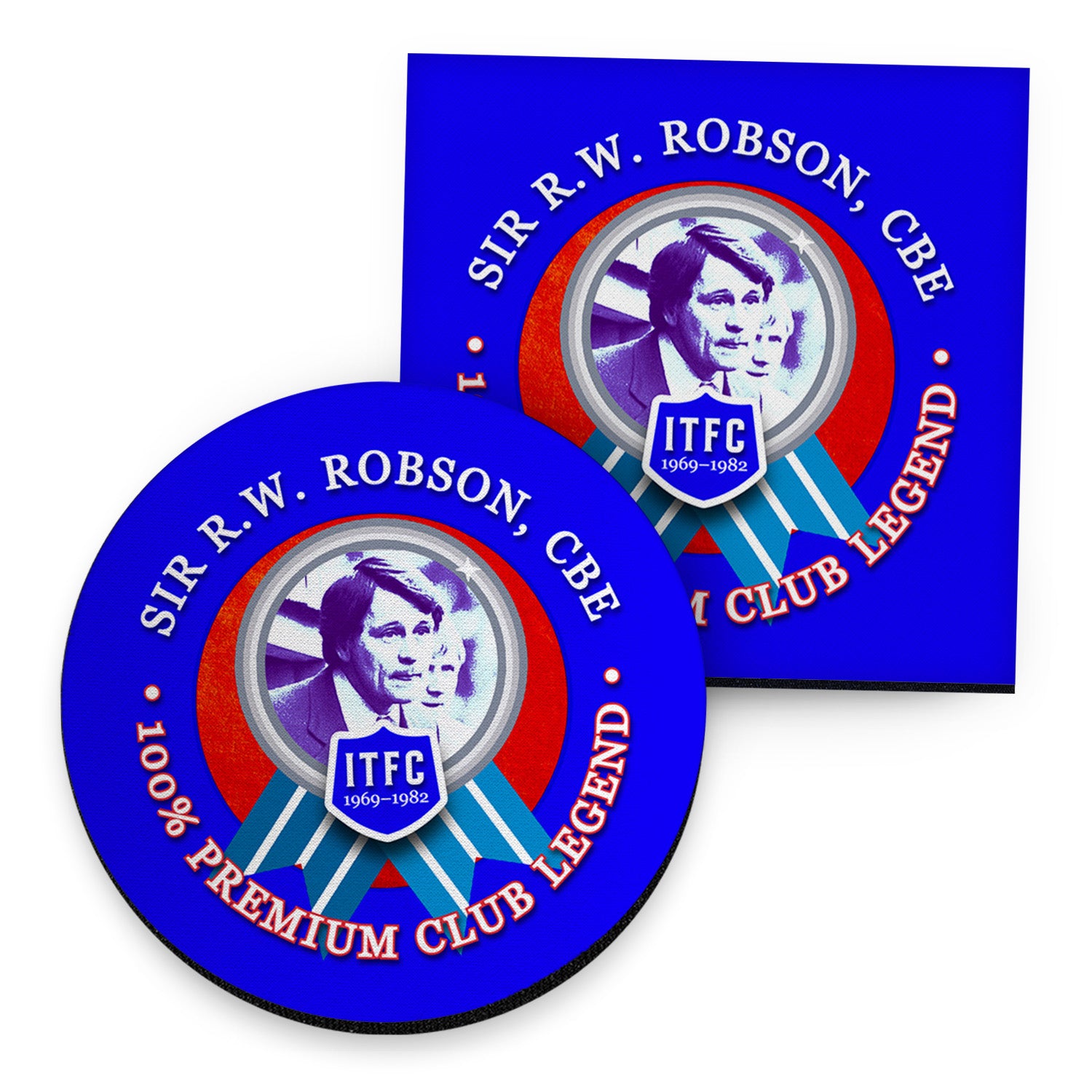 Ipswich Robson - Football Coaster - Square Or Circle