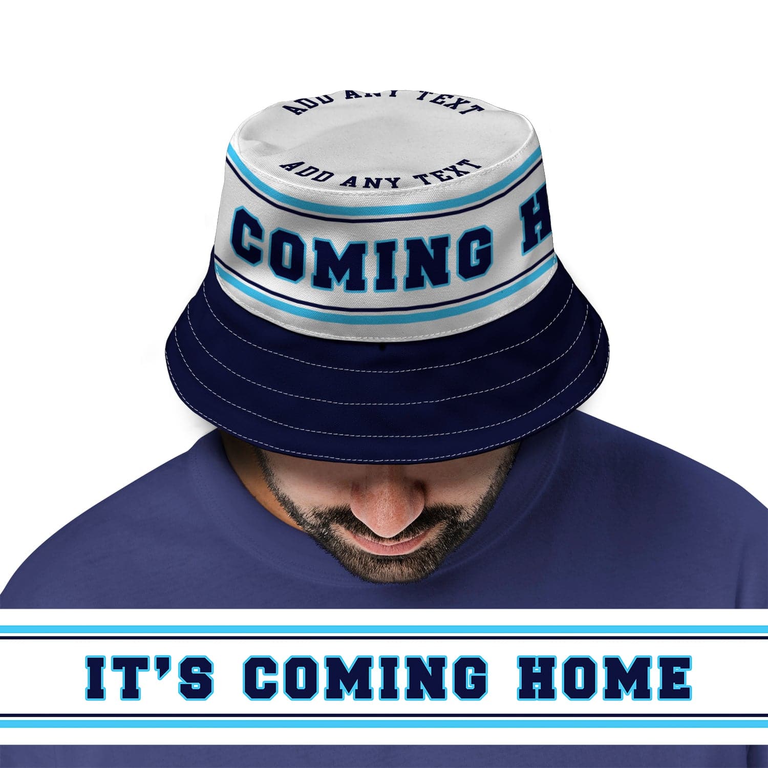 It's Coming Home - Blue - Bucket Hat