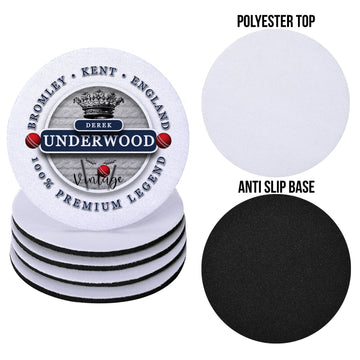 KENT Underwood - Cricket Coaster - Circle or Square