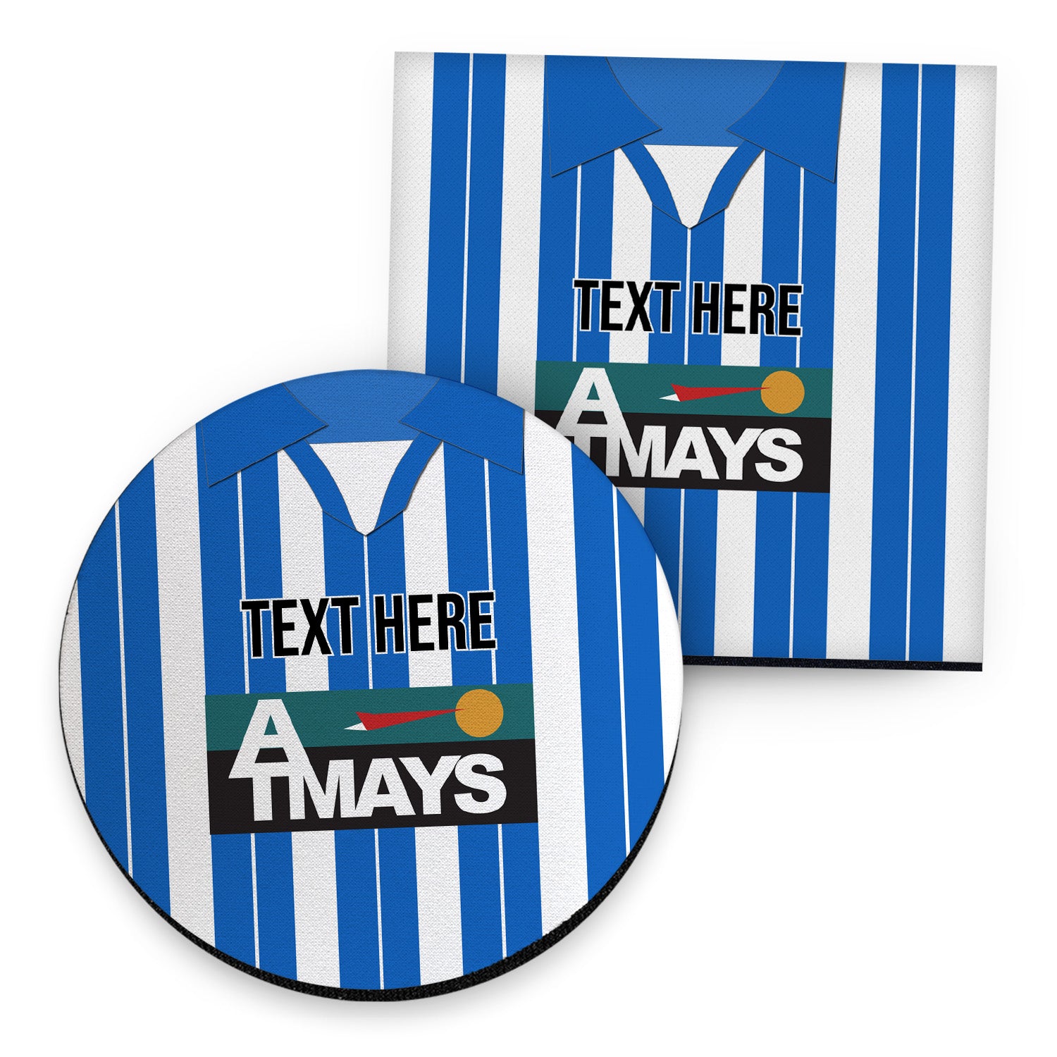 Kilmarnock 1997 Home Shirt - Personalised Drink Coaster - Square Or Circle