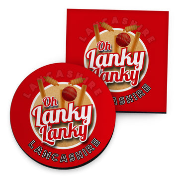 Lancashire Lanky - Cricket Coaster - Circle or Square