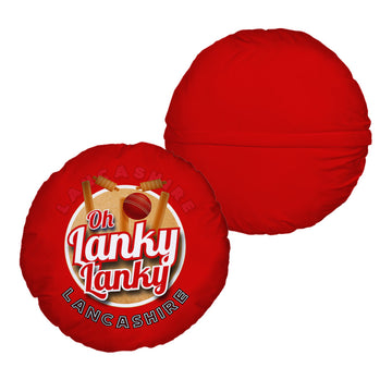 Lancashire Cricket Lanky  - Legend Collection - Circle Cushion 14