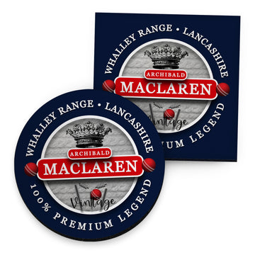 Lancashire Maclaren  - Cricket Coaster - Circle or Square