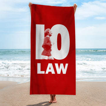 Manchester Red - Law 10 - Beach Towel - 150cm x 75cm