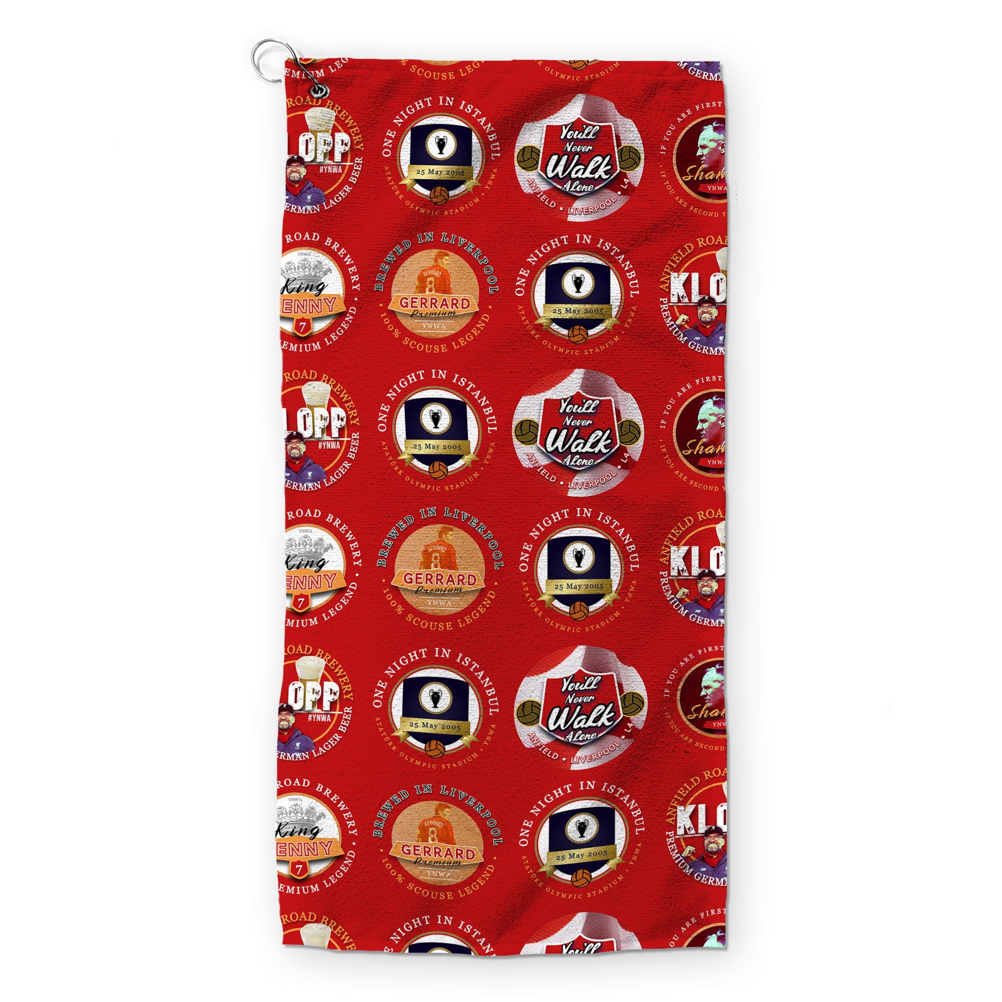 Liverpool - Football Legends - Retro Lightweight, Microfibre Golf Towel